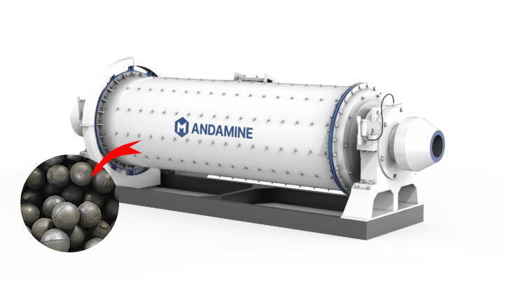 ball mill with balls picture