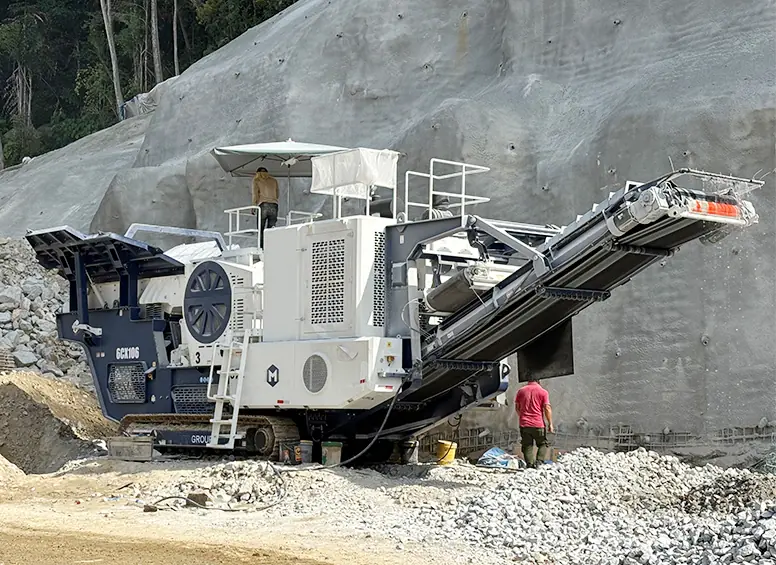 mobile jaw crusher plant