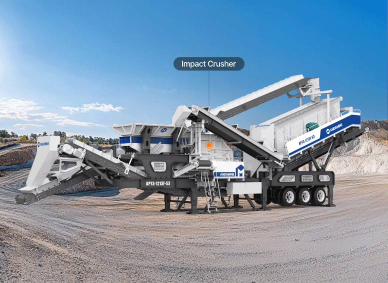 APY3-F mobile crusher working flow