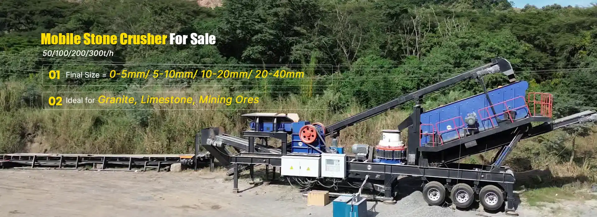 mobile crusher 50t in salvador