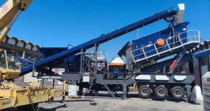 ANDAMINE AJY60 mobile crushing plant installed in Argentina
