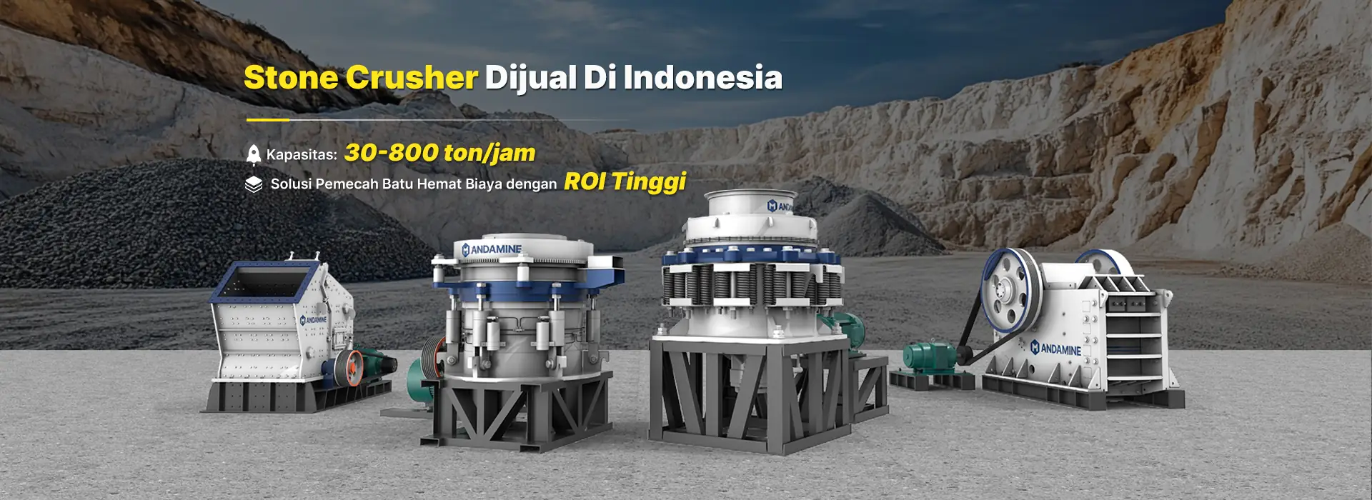 stone crusher banner indonesia
