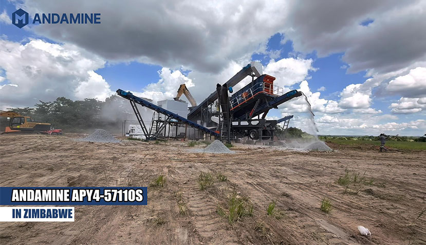 ANDAMINE 60-80tph mobile crusher case in Zimbabwe