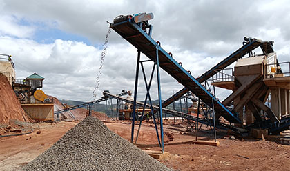 ANDAMINE 120tph stone crushing plant final size in tanzania