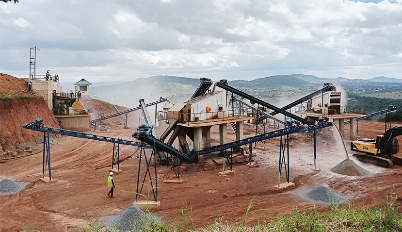 ANDAMINE 120tph stone crushing plant installed in Tanzania