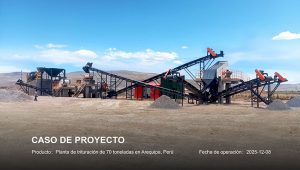 ANDAMINE 70tph stationary crushing plant installed in Peru