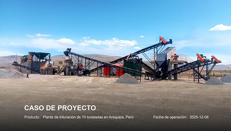ANDAMINE 70tph stationary crushing plant installed in Peru