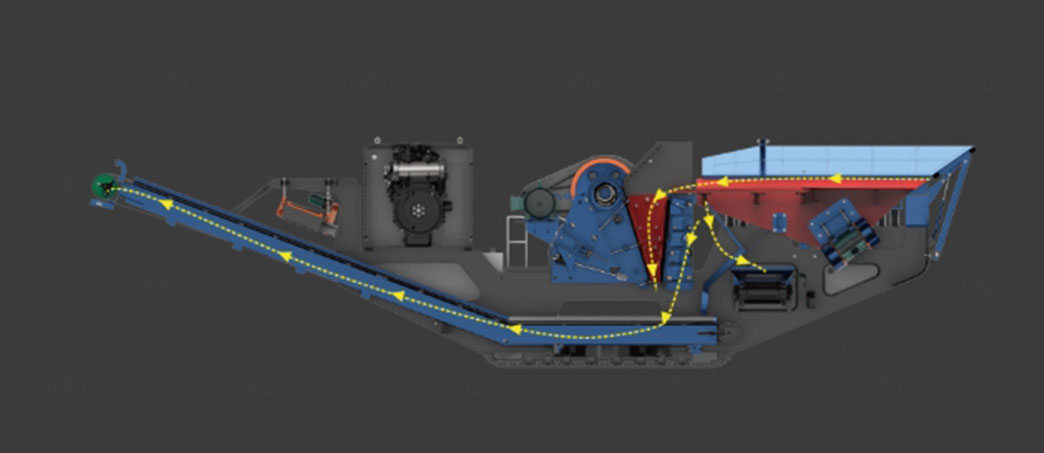 working-flow-of-crawler-mobile-crusher