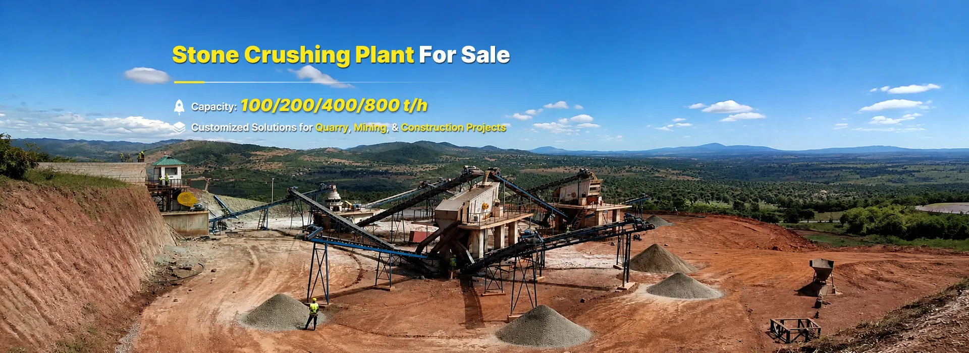 ANDAMINE 120TPH stone crushing plant for quarry