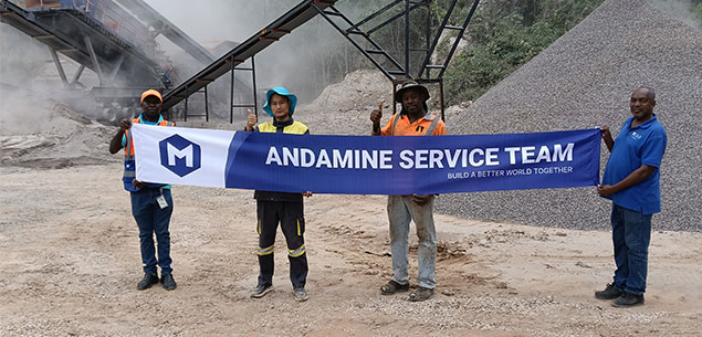 ANDAMINE 120tph stone crushing plant installed in Tanzania