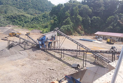 ANDAMINE 80tph stone crushing plant in Indonesia