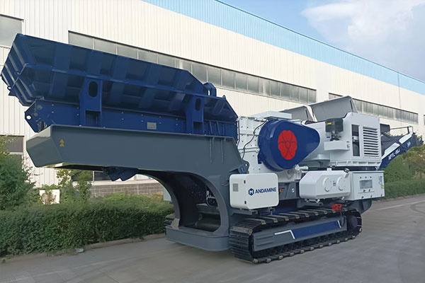 ANDAMINE AJYLcrawler mobile jaw crusher installed in Taiwan China