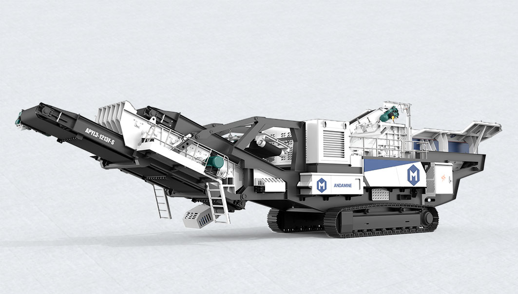 ANDAMINE mobile impact crusher 3d model