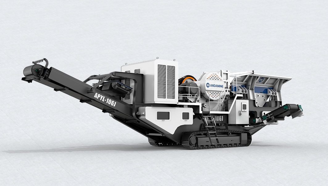 ANDAMINE mobile impact crusher 3d model