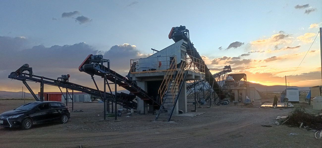 ANDAMINE 70tph stone crushing plant installed in Peru