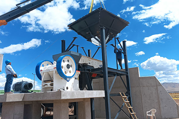 ANDAMINE 70tph stone crushing plant installed in Peru
