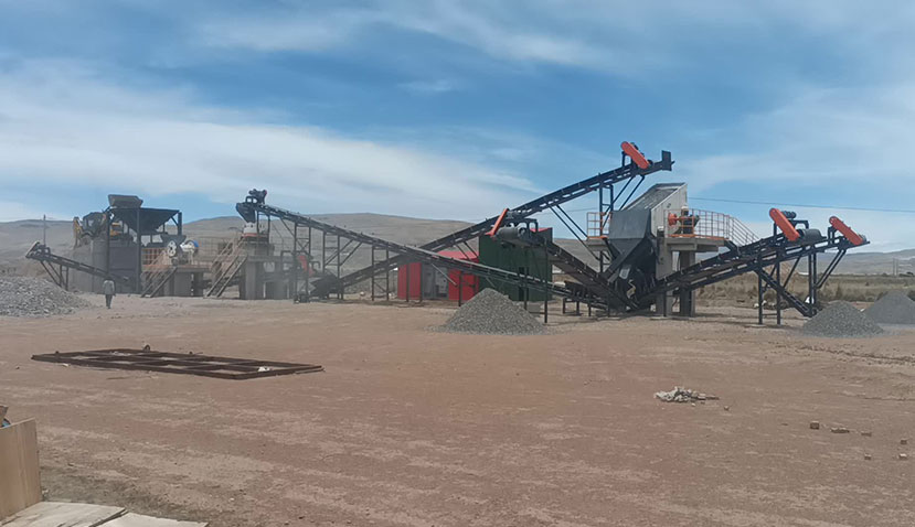 ANDAMINE 70tph stone crushing plant installed in Peru