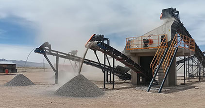 ANDAMINE 70tph stone crushing plant installed in Peru