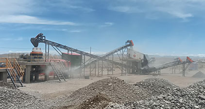 ANDAMINE 70tph stone crushing plant installed in Peru