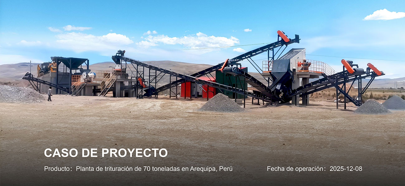 ANDAMINE 70tph stone crushing plant installed in Peru