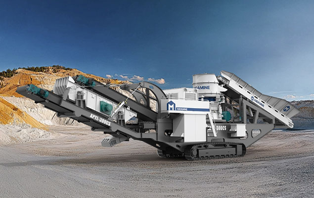 ANDAMINE mobile cone crusher photo